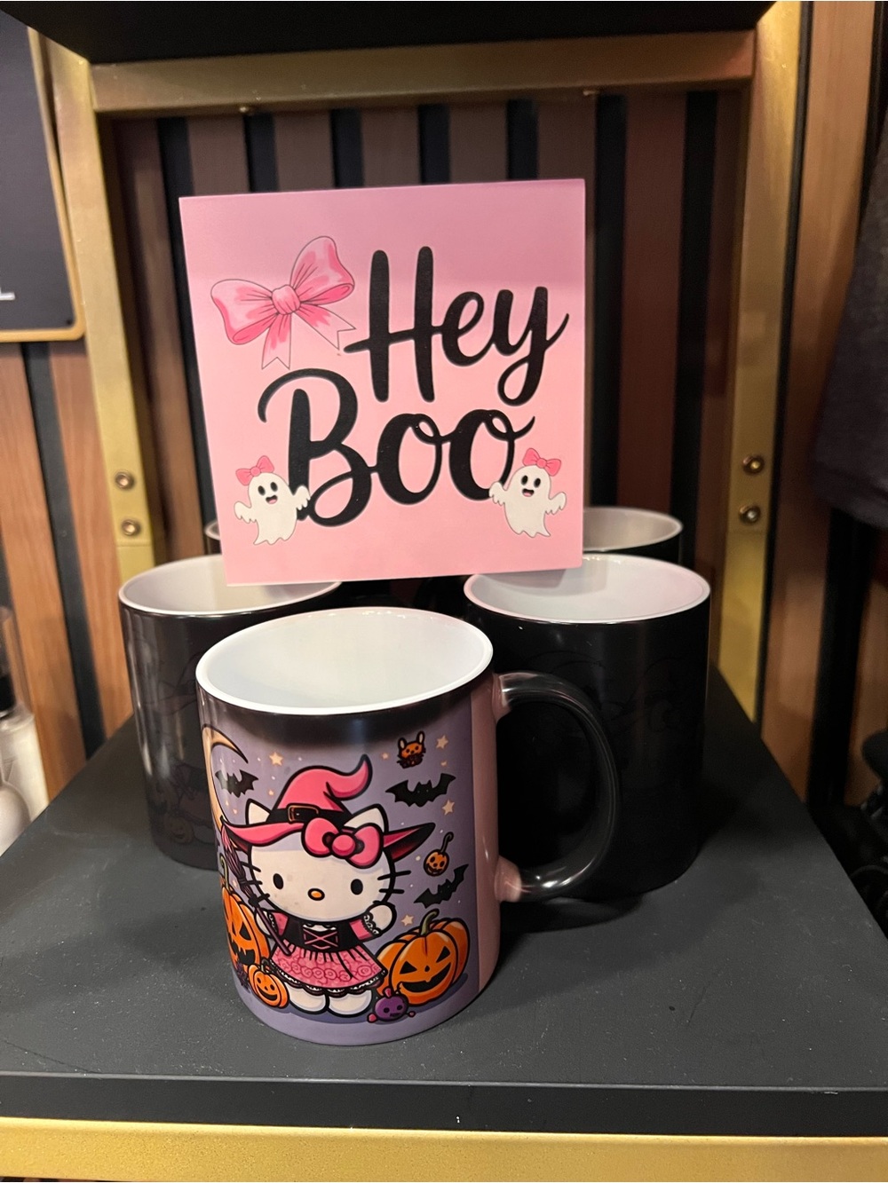 Hello Kitty Halloween Ceramic Mug - Pink & Purple Design